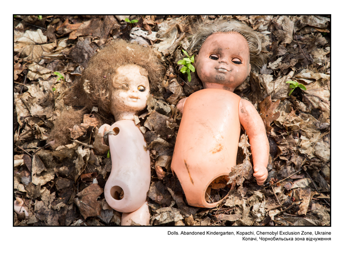 Dolls. Abandonned Kindergarten, Kopachi, Chernobyl Exclusion Zone, Ukraine