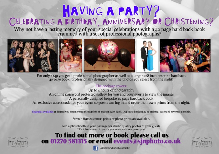 Event Party Photography Cheshire