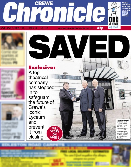 Press Photography Crewe Lyceum Cheshire